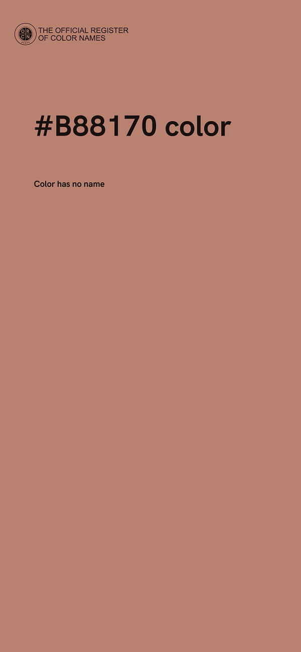 #B88170 color image