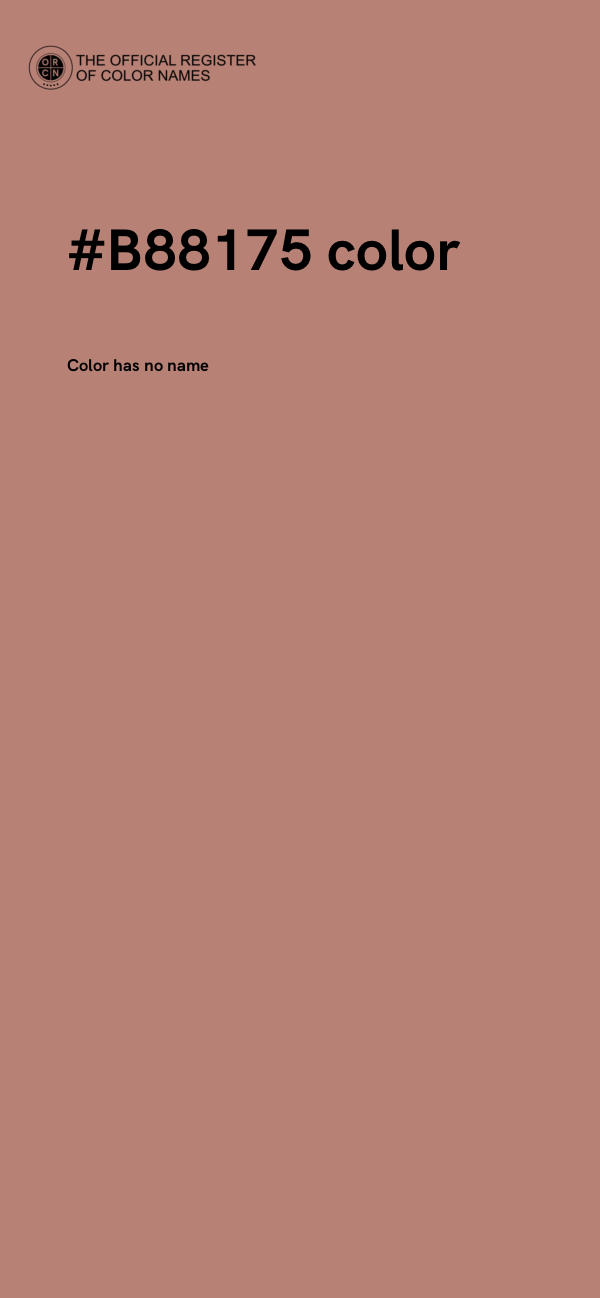 #B88175 color image