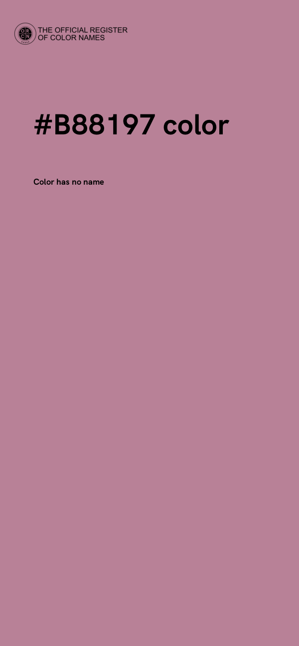 #B88197 color image