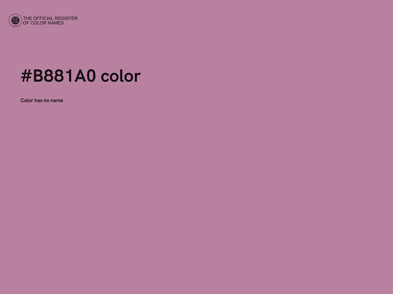 #B881A0 color image