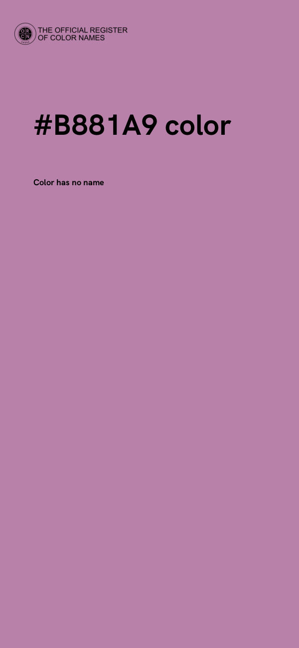 #B881A9 color image