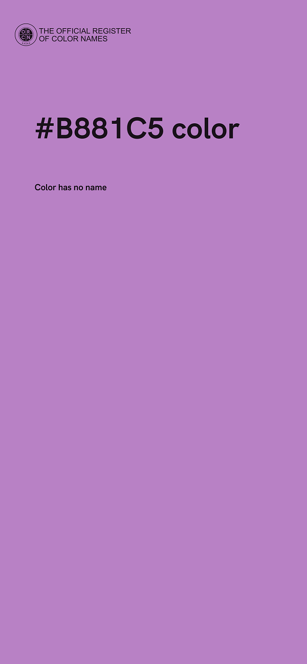 #B881C5 color image
