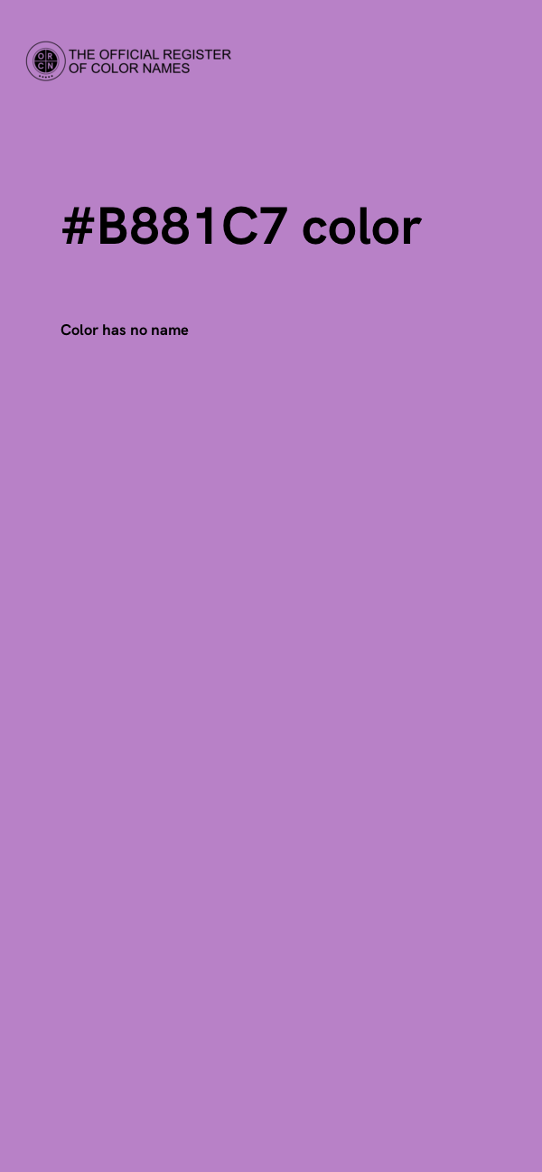 #B881C7 color image