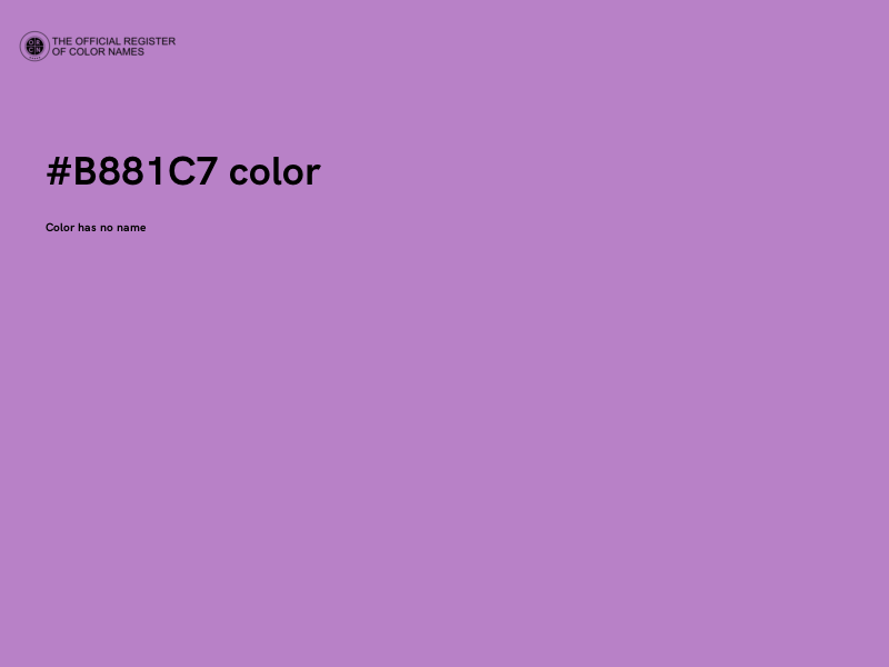 #B881C7 color image