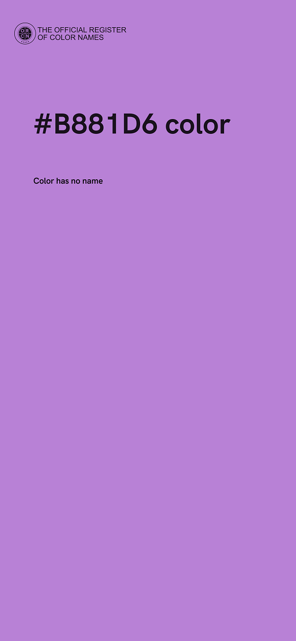 #B881D6 color image