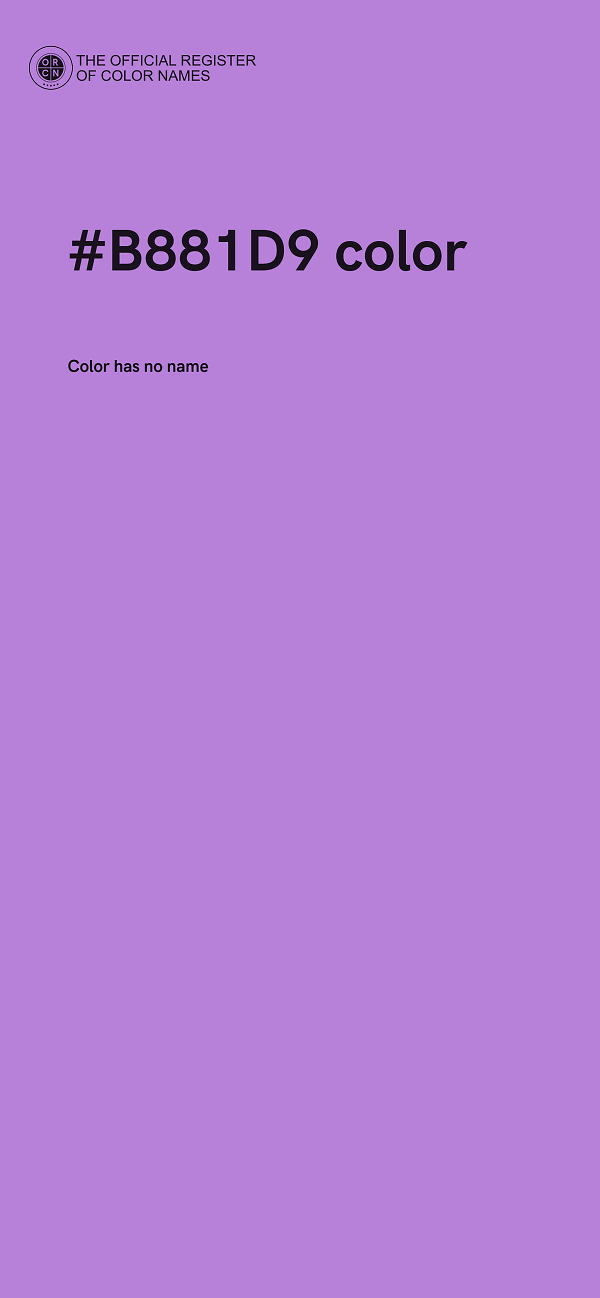 #B881D9 color image