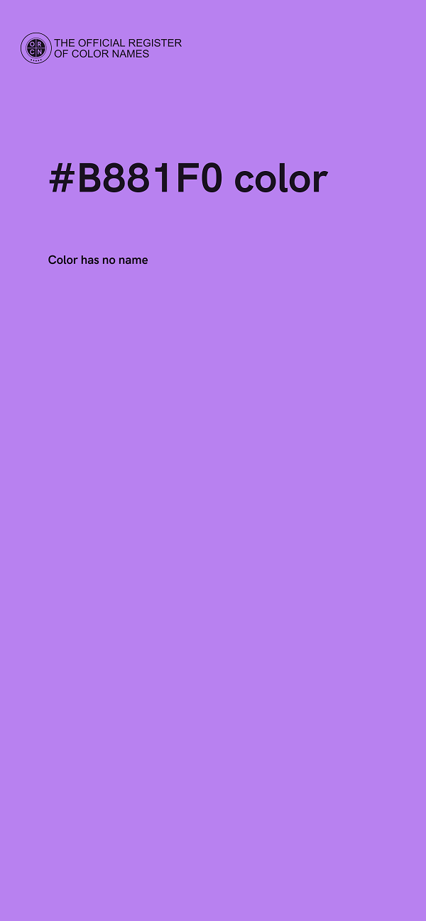 #B881F0 color image