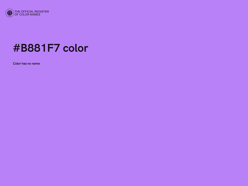 #B881F7 color image