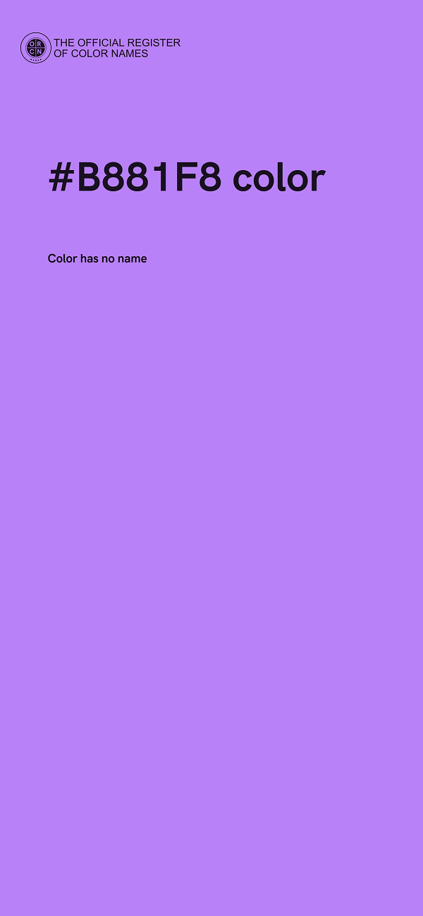 #B881F8 color image