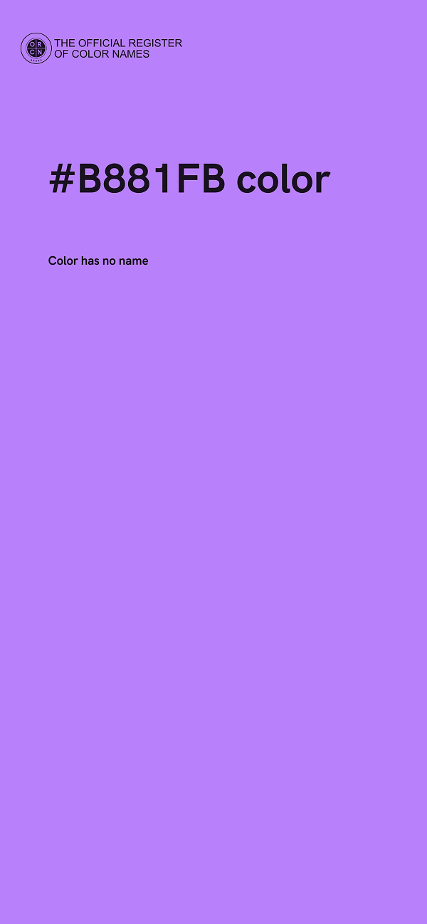 #B881FB color image