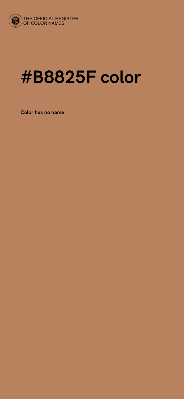 #B8825F color image