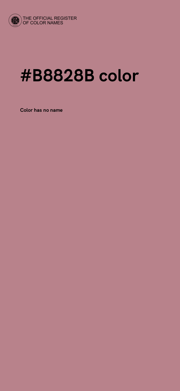 #B8828B color image