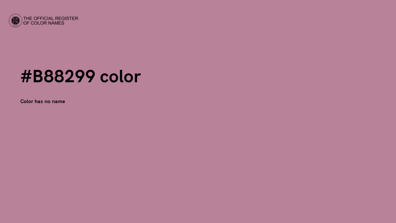 #B88299 color image