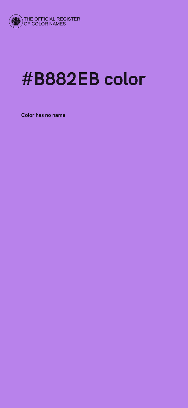 #B882EB color image