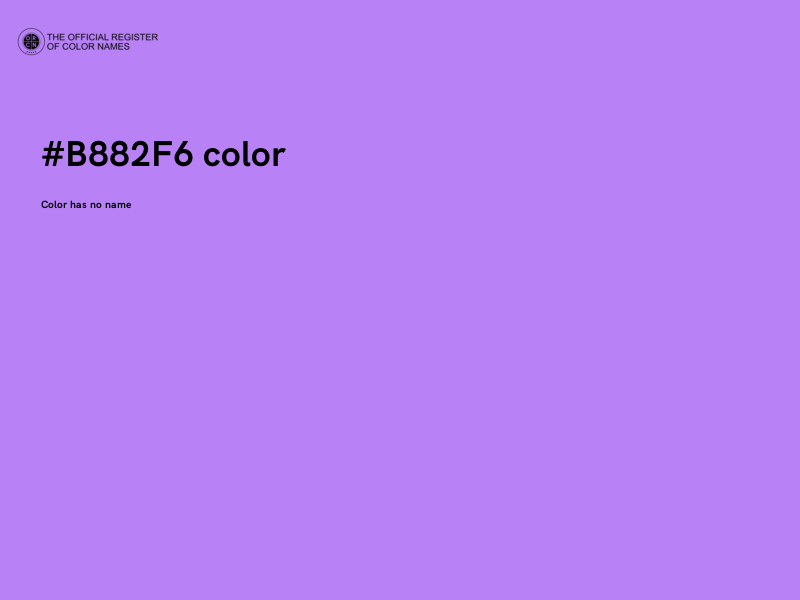 #B882F6 color image