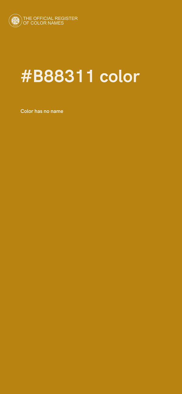 #B88311 color image