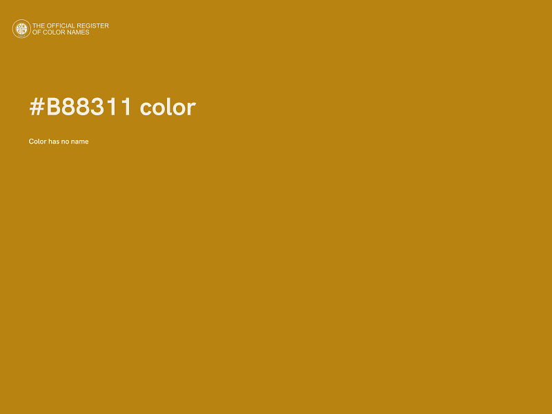 #B88311 color image