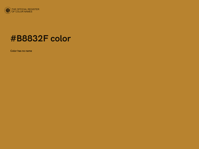 #B8832F color image