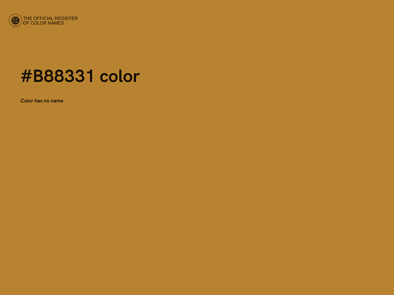 #B88331 color image