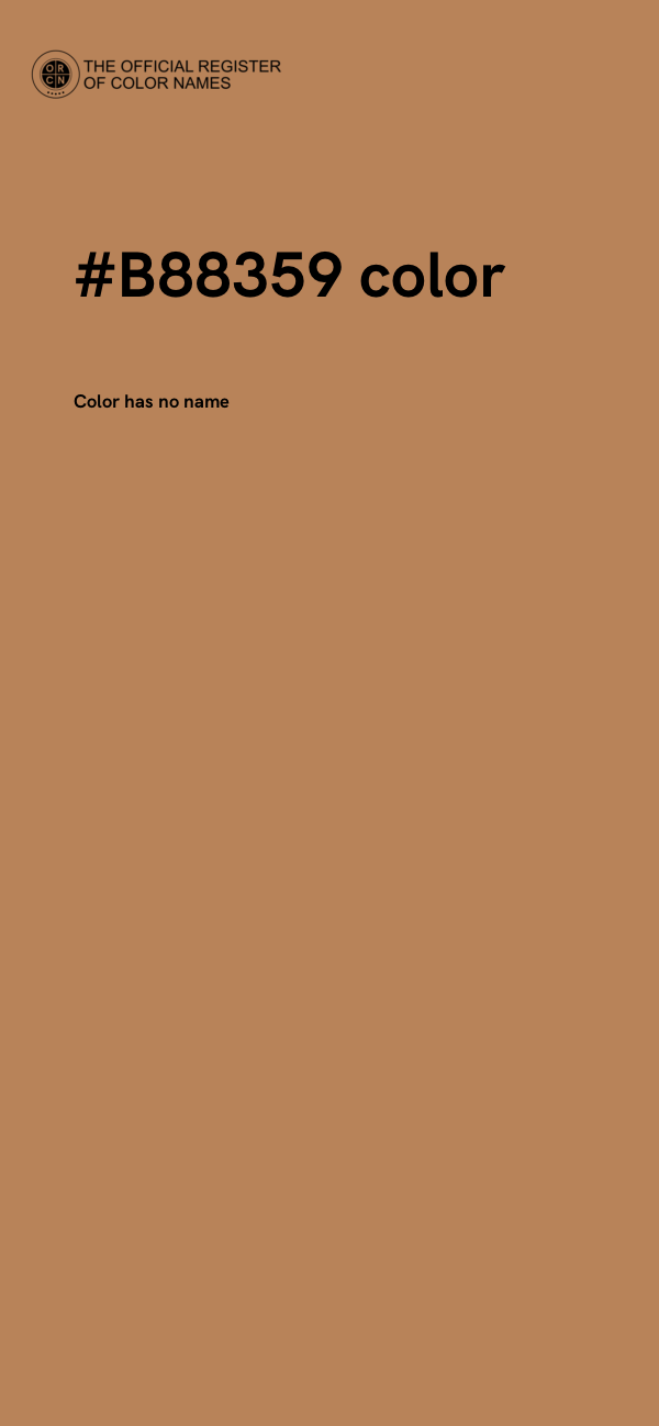#B88359 color image