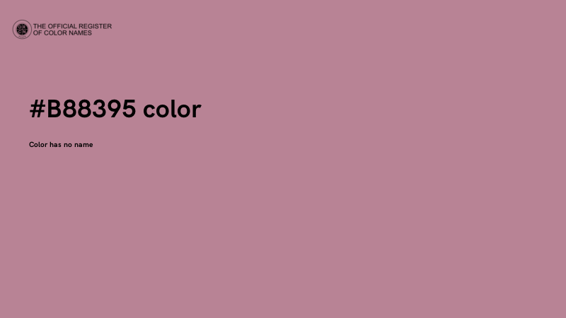 #B88395 color image