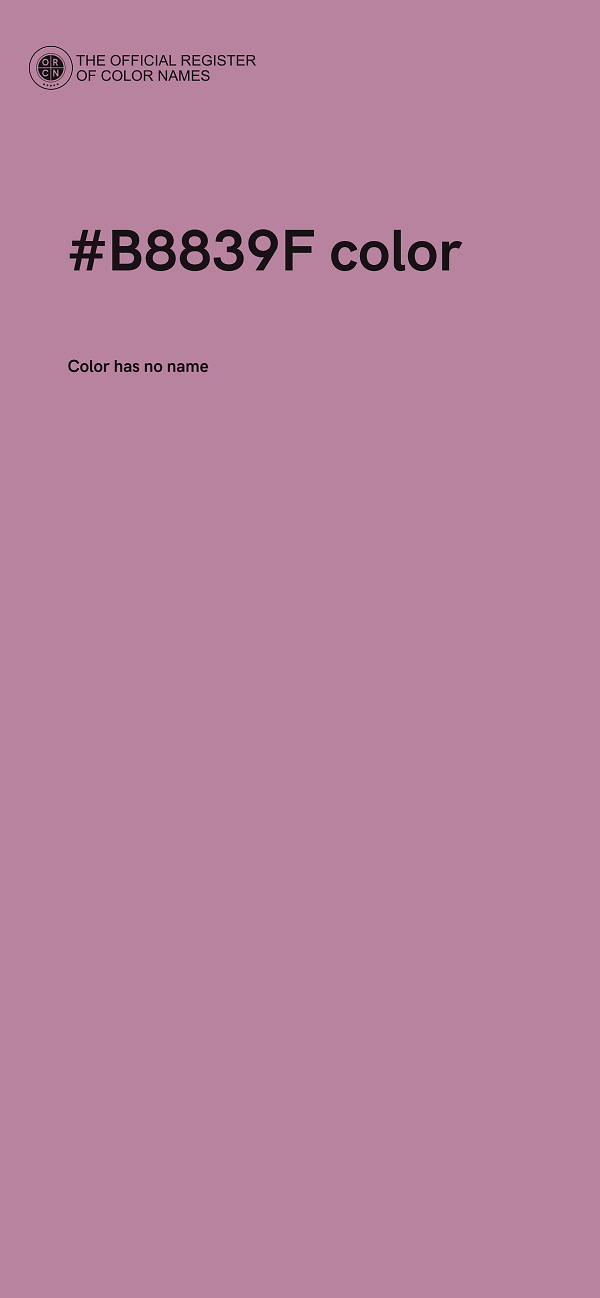 #B8839F color image