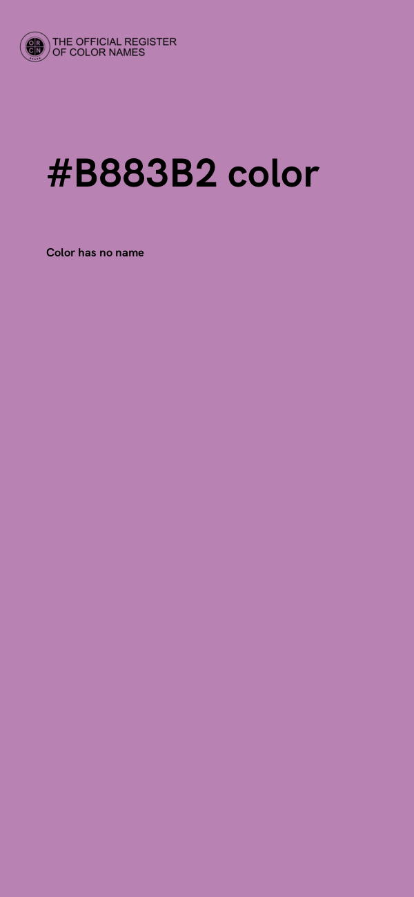#B883B2 color image