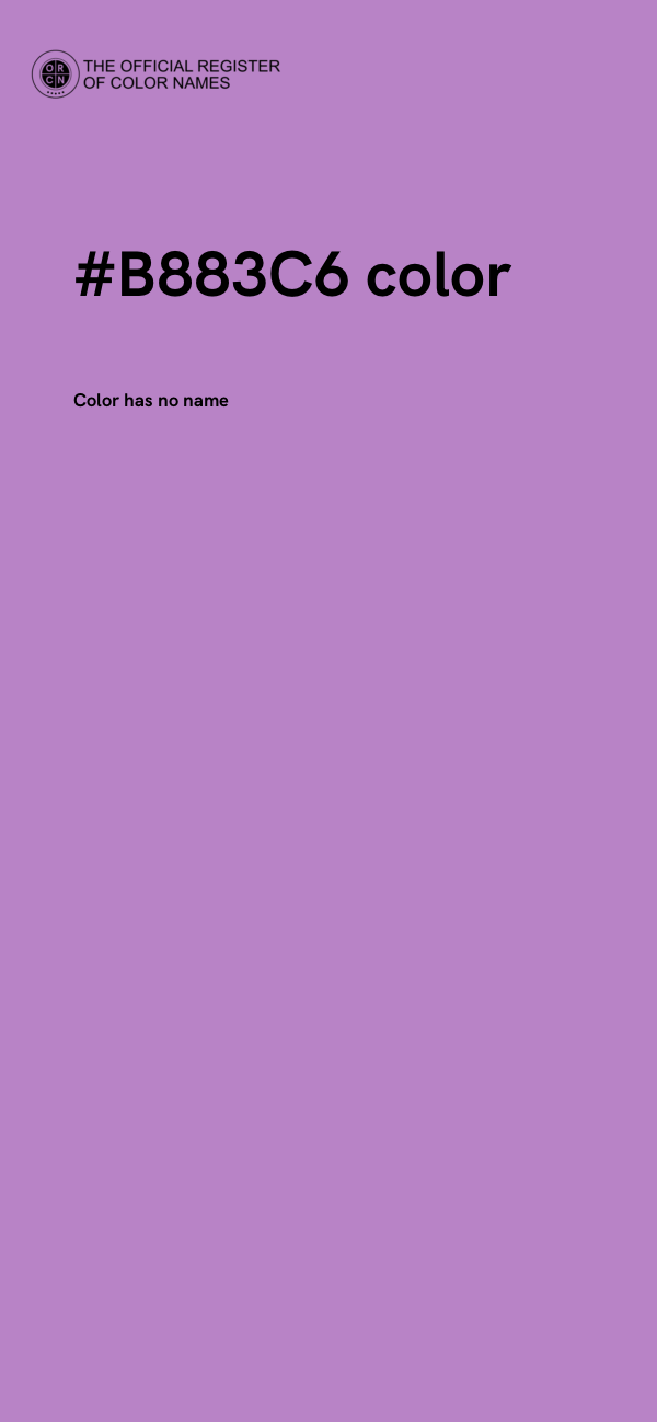 #B883C6 color image