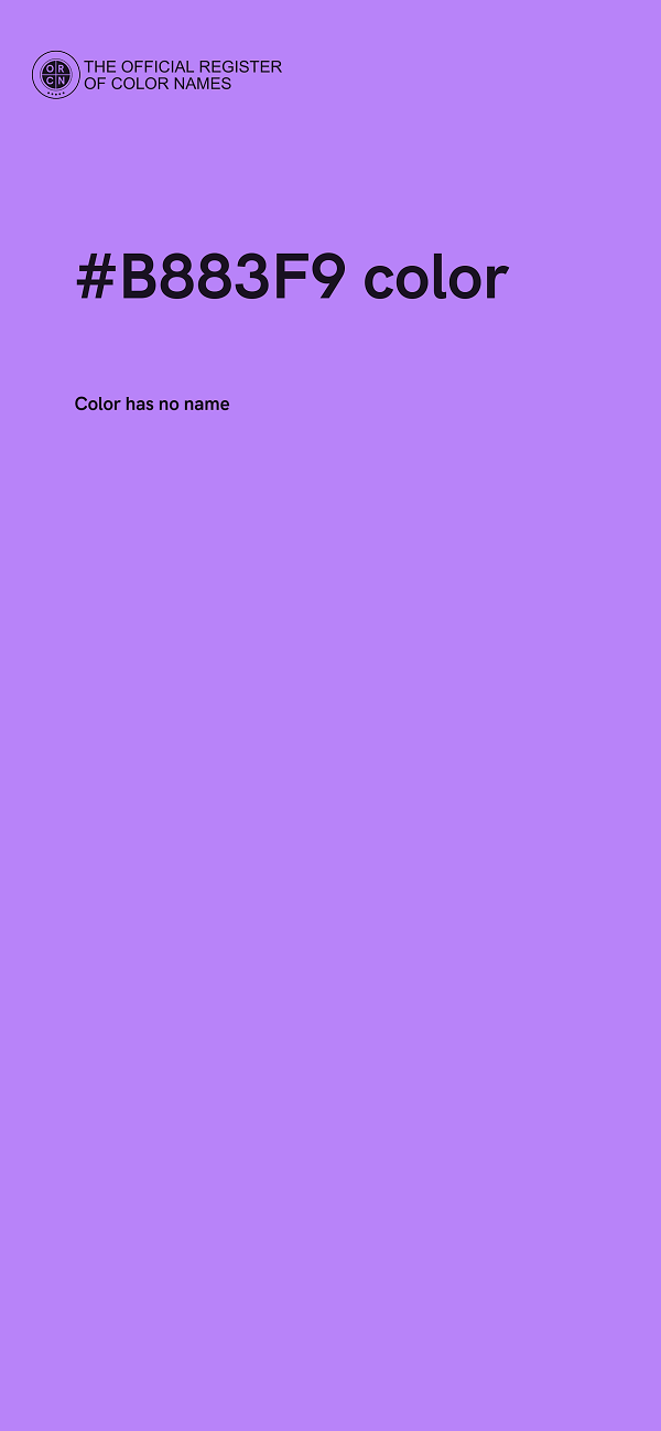 #B883F9 color image