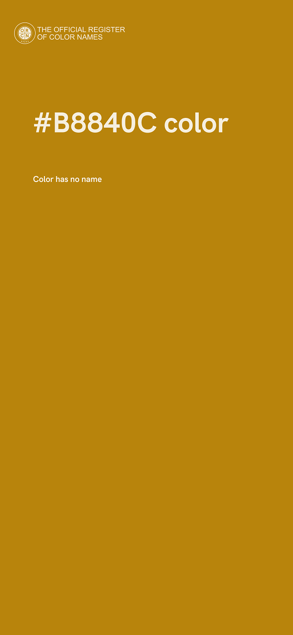#B8840C color image