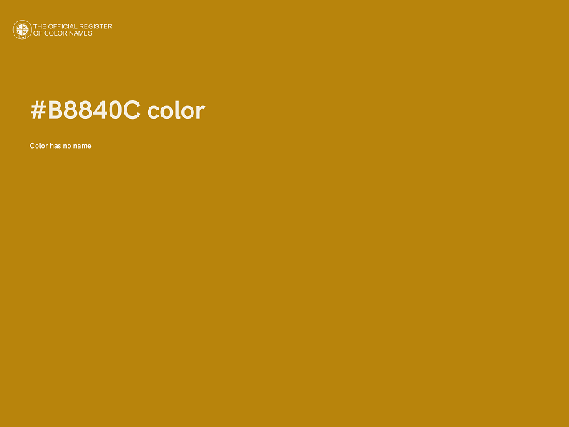 #B8840C color image