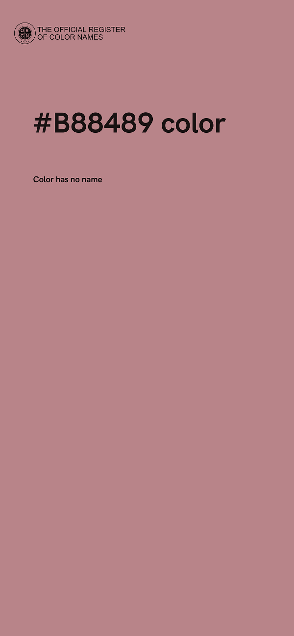 #B88489 color image