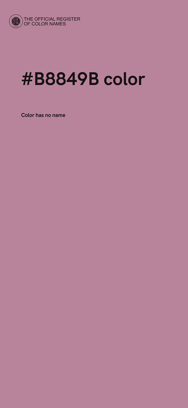 #B8849B color image
