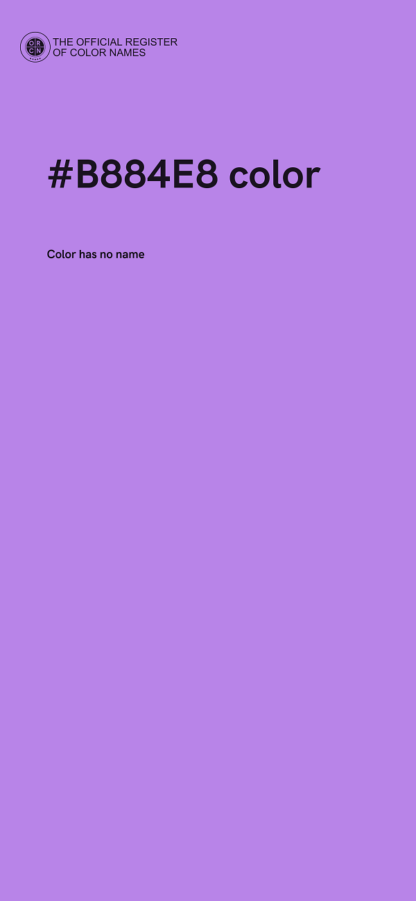 #B884E8 color image