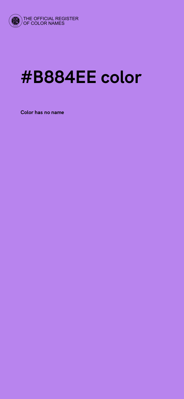 #B884EE color image