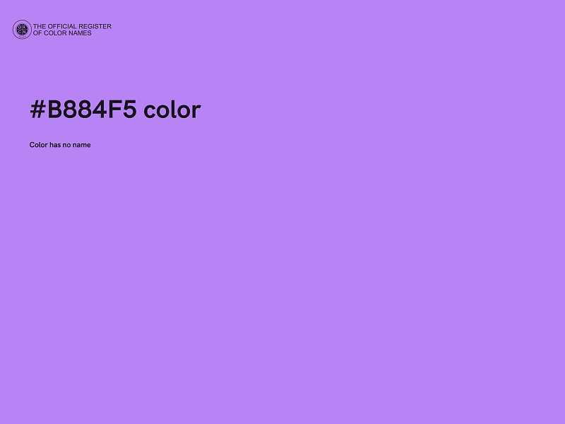 #B884F5 color image