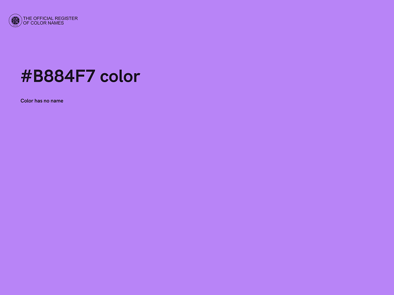 #B884F7 color image