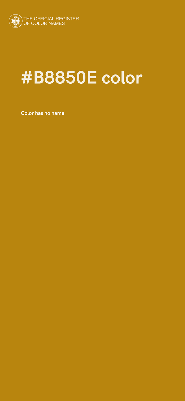#B8850E color image