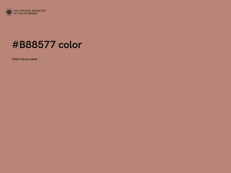 #B88577 color image