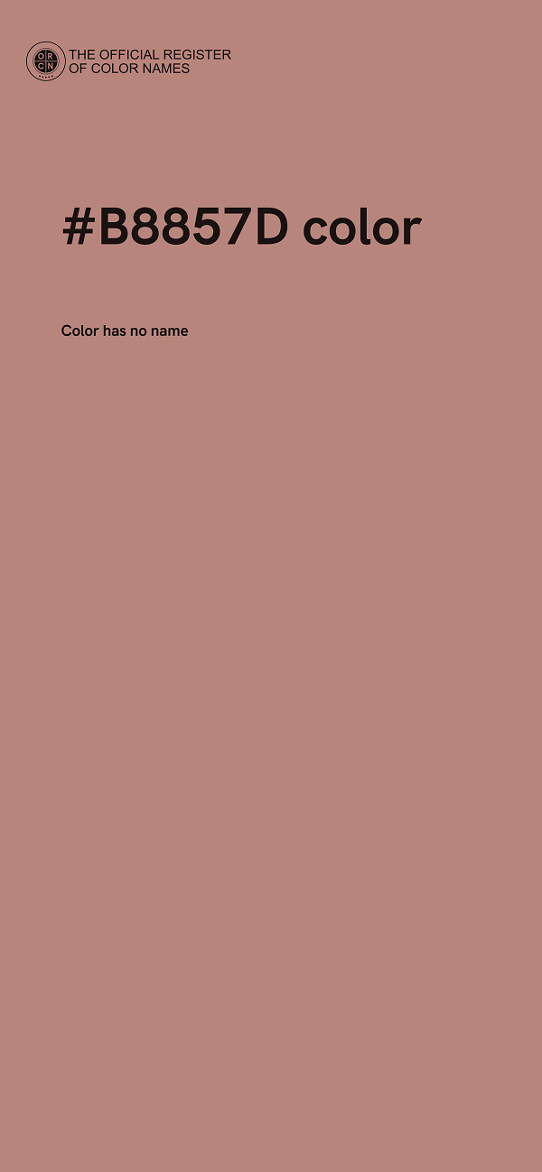 #B8857D color image