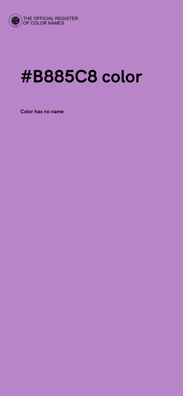 #B885C8 color image