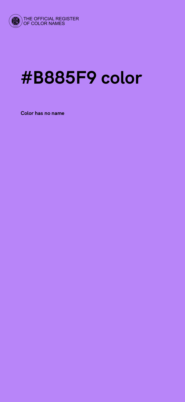 #B885F9 color image