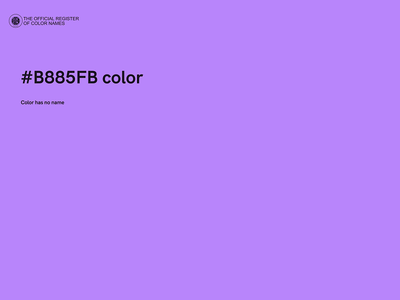 #B885FB color image