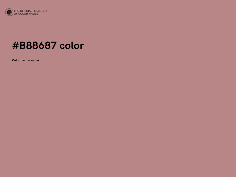 #B88687 color image