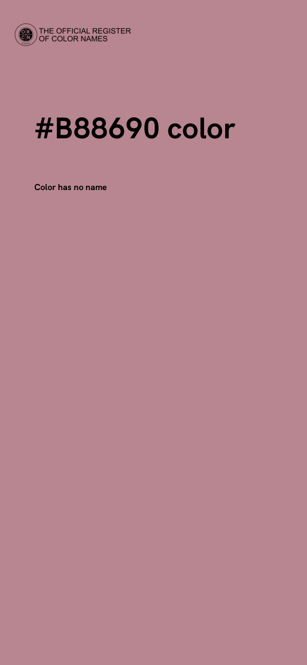 #B88690 color image