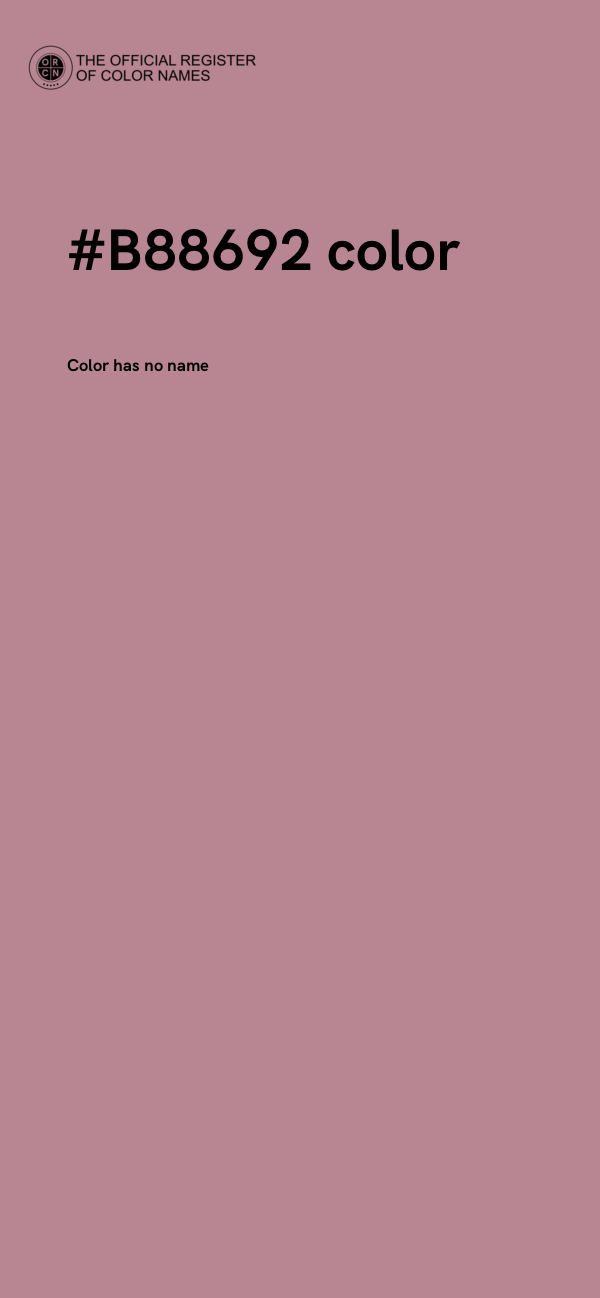 #B88692 color image