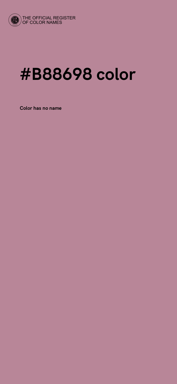 #B88698 color image