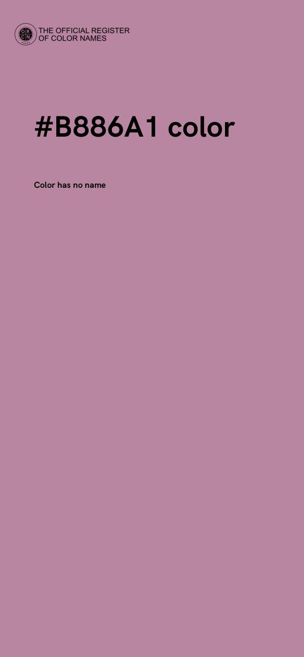 #B886A1 color image
