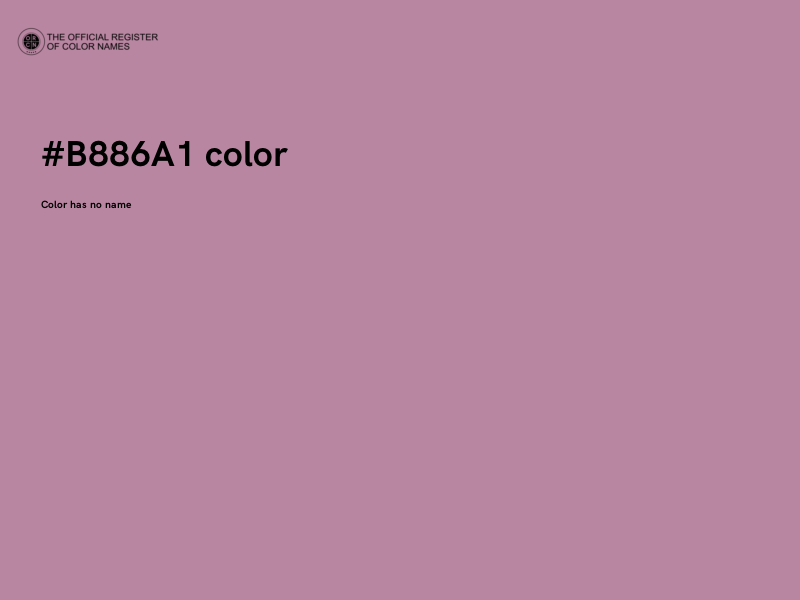 #B886A1 color image