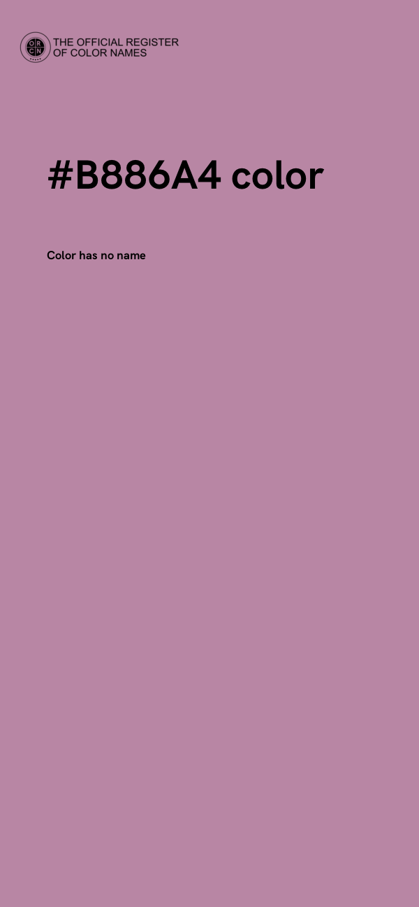 #B886A4 color image